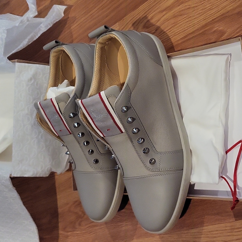 NIB Christian Louboutin F.A.V Fique A Vontade Sneakers Size 44.5 - Picture 8 of 12